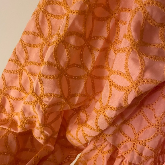 Pink and Orange button up dress - Picture 3 of 4